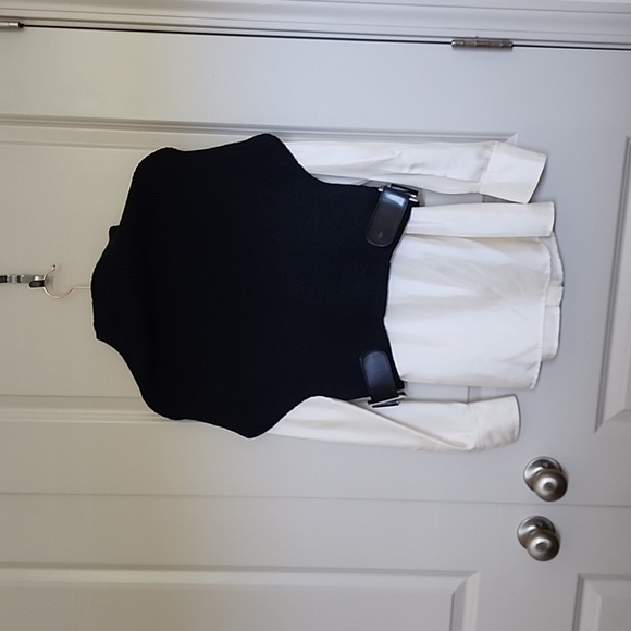 Cropped Wool blend Knitted Sweater Vest - Picture 7 of 8